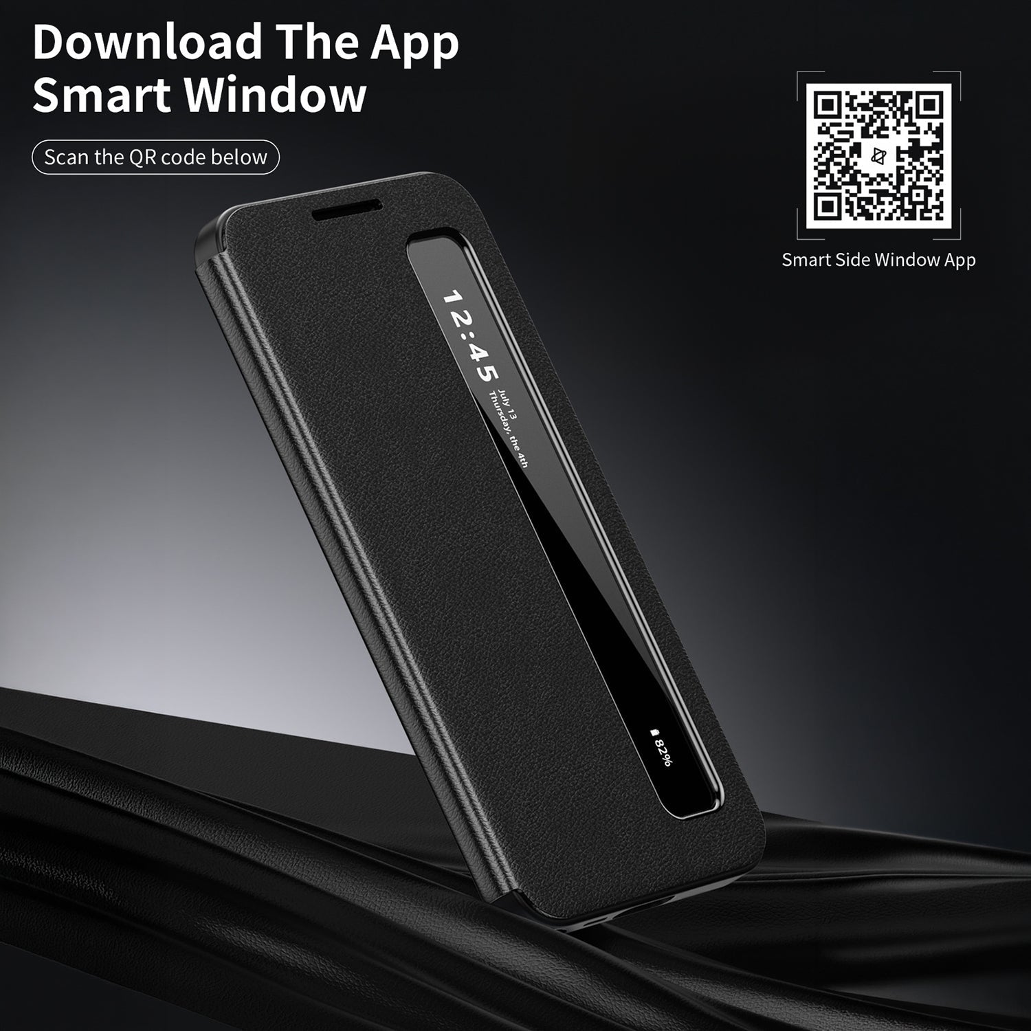 Samsung Galaxy S25 5G Smart Side Window Flip Leather Case