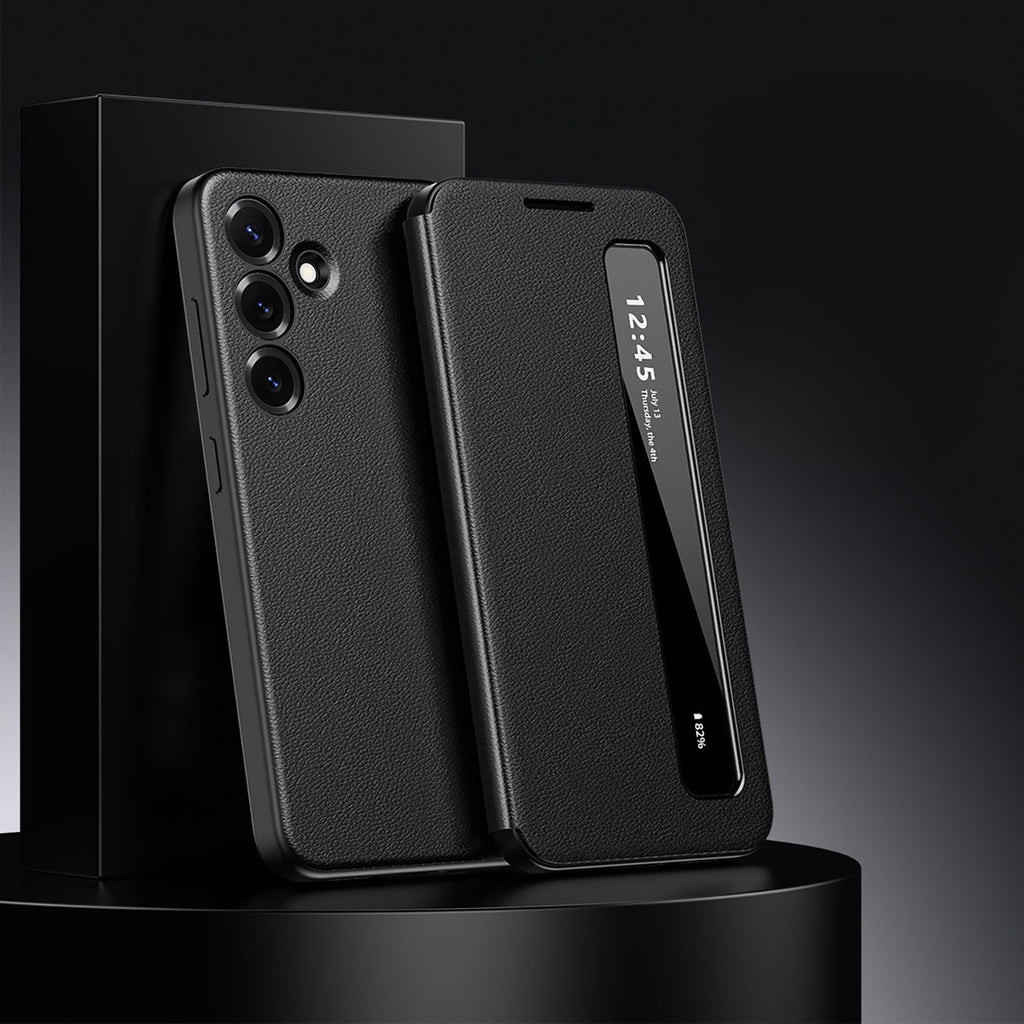 Samsung Galaxy A36 5G Smart Side Window Flip Leather Case