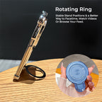 Oppo Reno 15 Pro Mini 5G Luxury Four Corner Invincible Bracket Ring Stand Case