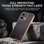 Oppo F31 5G Premium Electroplated Frame Gold Thread Pattern Soft Case