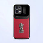 Oppo F31 5G Satyamev Jayate 3D Metal Leather Back Case
