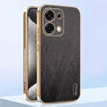 Oppo F31 5G Premium Electroplated Frame Gold Thread Pattern Soft Case