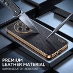 Oppo F31 Pro 5G Premium Electroplated Frame Gold Thread Pattern Soft Case