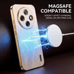 Oppo F31 Pro 5G Premium Electroplated Frame Gold Thread Pattern Soft Case