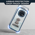 Oppo F31 Pro+ 5G Satyamev Jayate 2-in-1 Emblem Transparent Shockproof Airbag Case