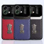 Oppo K13 Turbo 5G Satyamev Jayate 3D Metal Leather Back Case