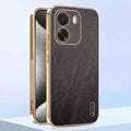 Oppo K14 5G Premium Electroplated Frame Gold Thread Pattern Soft Case
