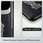 Oppo Reno 13 Pro 5G Satyamev Jayate 3D Metal Leather Back Case