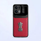 Oppo Reno 13 Pro 5G Satyamev Jayate 3D Metal Leather Back Case