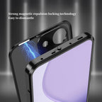 Oppo Reno 13 Pro 5G Aluminium Metal Bumper Shield Transparent Back Case