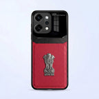 Oppo Reno 14 Pro 5G Satyamev Jayate 3D Metal Leather Back Case
