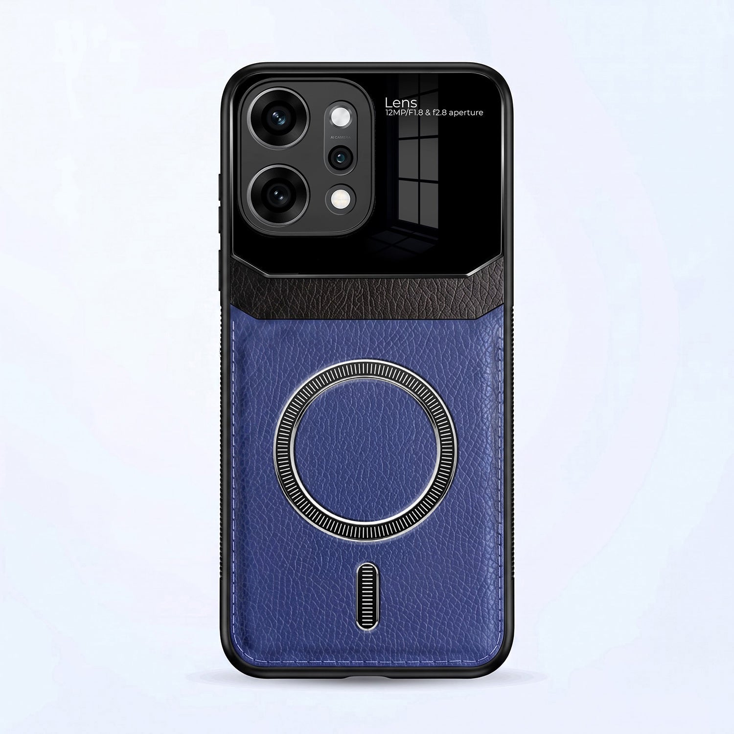 Oppo Reno 14 Pro 5G Premium Magsafe Magnetic Leather Lens Protective Case