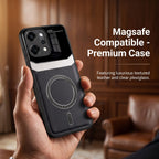 Oppo Reno 14 Pro 5G Premium Magsafe Magnetic Leather Lens Protective Case