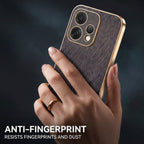 Oppo Reno 15 5G Premium Electroplated Frame Gold Thread Pattern Soft Case
