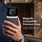Redmi Note 15 Pro+ 5G Premium Magsafe Magnetic Leather Lens Protective Case