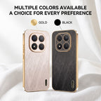 Redmi Note 15 Pro+ 5G Premium Electroplated Frame Gold Thread Pattern Soft Case
