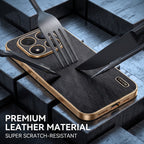 Redmi Note 15 Pro+ 5G Premium Electroplated Frame Gold Thread Pattern Soft Case