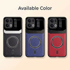 Oppo Reno 13 Pro 5G Premium Magsafe Magnetic Leather Lens Protective Case