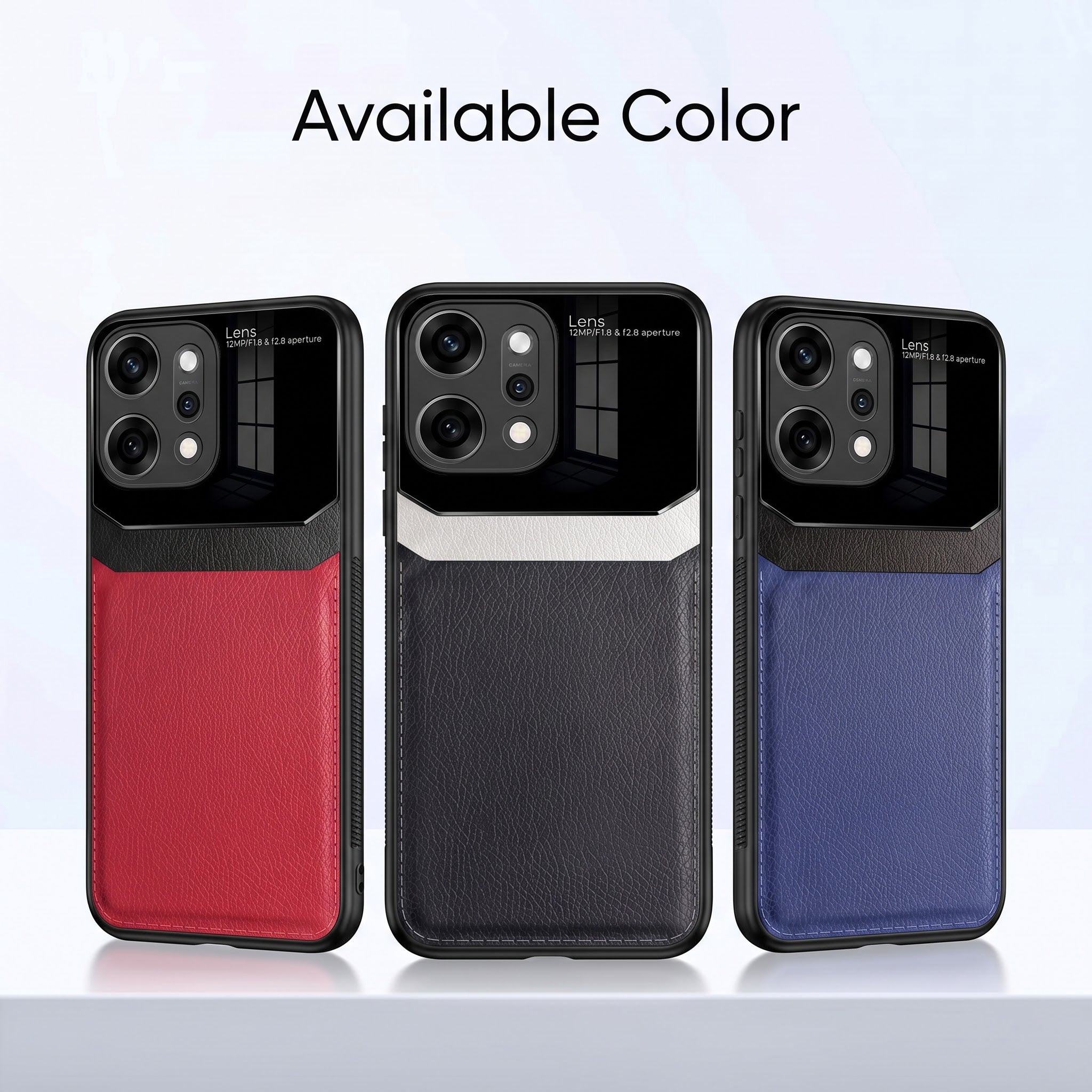 Oppo Reno 14 Pro 5G Premium Leather Lens Protective Case