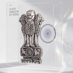 Vivo Y27 5G Compatible Satyamev Jayate 3D Metal Emblem Sticker