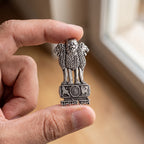 Vivo Y27 5G Compatible Satyamev Jayate 3D Metal Emblem Sticker