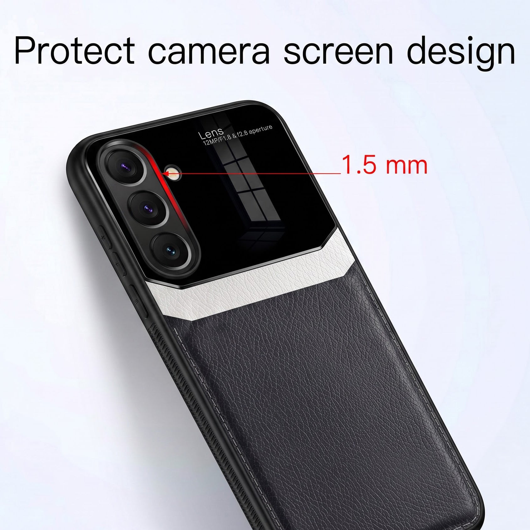 Samsung Galaxy A57 5G Premium Leather Lens Protective Case