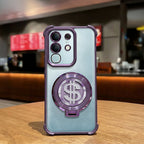 Vivo T4x 5G Four Corner Airbags 100% Original Astro Money Magnet Rotating Dollar Case