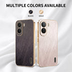 Vivo T5 Pro 5G Premium Electroplated Frame Gold Thread Pattern Soft Case