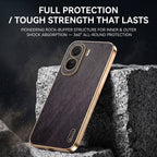Vivo T5 Pro 5G Premium Electroplated Frame Gold Thread Pattern Soft Case