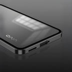Vivo V50 5G Aluminium Metal Bumper Shield Transparent Back Case