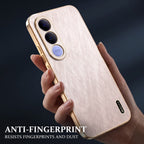 Vivo V70 FE 5G Premium Electroplated Frame Gold Thread Pattern Soft Case
