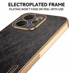 Vivo V70 5G Premium Electroplated Frame Gold Thread Pattern Soft Case