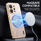 Vivo V70 5G Premium Electroplated Frame Gold Thread Pattern Soft Case