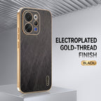 Vivo V70 5G Premium Electroplated Frame Gold Thread Pattern Soft Case
