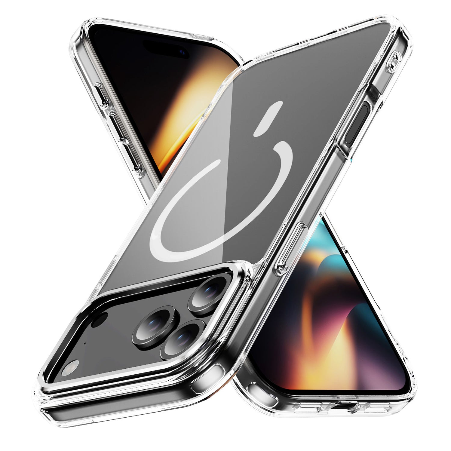 iPhone 17 Pro & 17 Pro Max Electroplating Hybrid Shockproof Bumper Magsafe Case