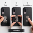 Vivo Y400 Pro 5G Compatible Satyamev Jayate 3D Metal Emblem Sticker