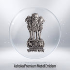 Vivo V50 5G Compatible Satyamev Jayate 3D Metal Emblem Sticker