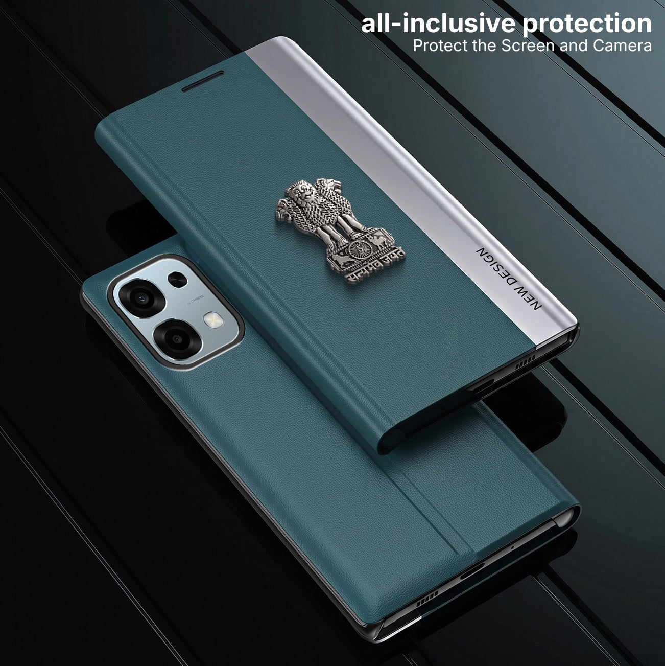 Vivo T5x 5G Satyamev Jayate Flip Leather Case