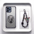 Oppo Reno 15 5G Luxury Shimmer Airbag Butterfly Stand Case with Charm Strap