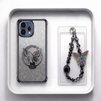 Oppo Reno 15 5G Luxury Shimmer Airbag Butterfly Stand Case with Charm Strap
