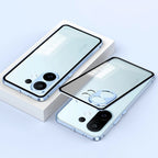 Vivo X200 FE 5G Aluminium Metal Bumper Shield Transparent Back Case